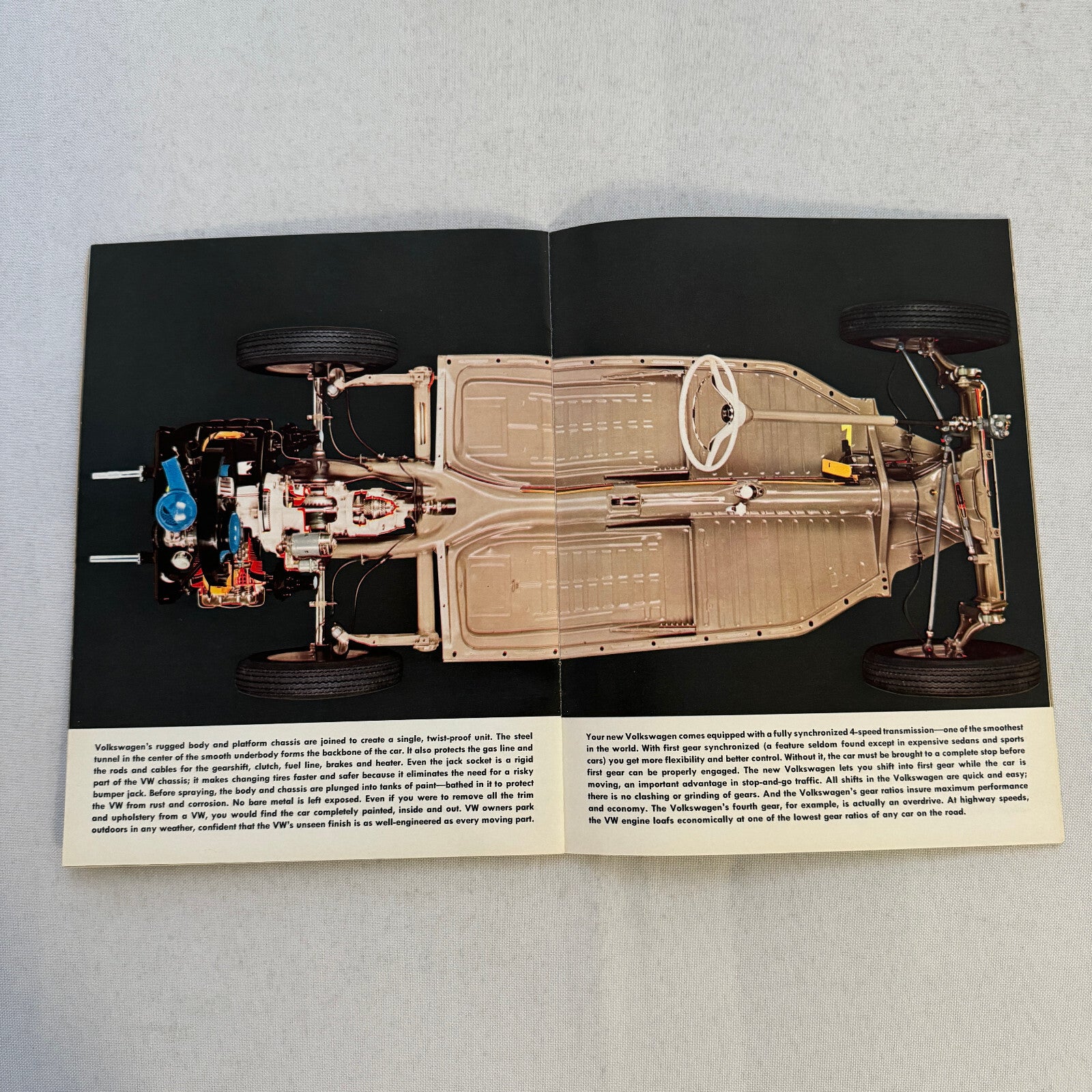 Volkswagen VW 1200 Beetle Bug Car Sales Brochure Catalog Advertising Vintage