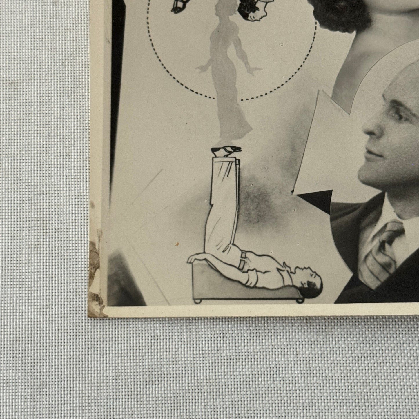 Vintage Circus Acrobat Balancing Act Photo Photograph 2 Artons