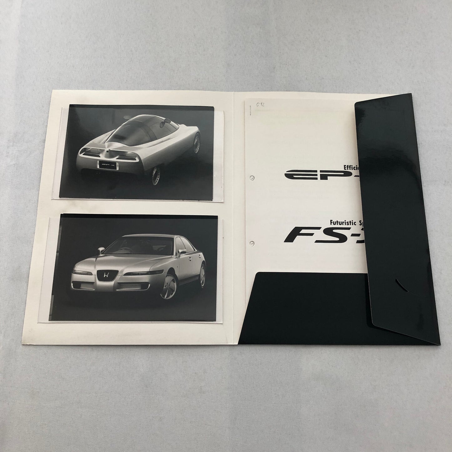 Honda EP-X and FS-X Concept Car Prototype Press Kit GERMAN Text 1992 Photos