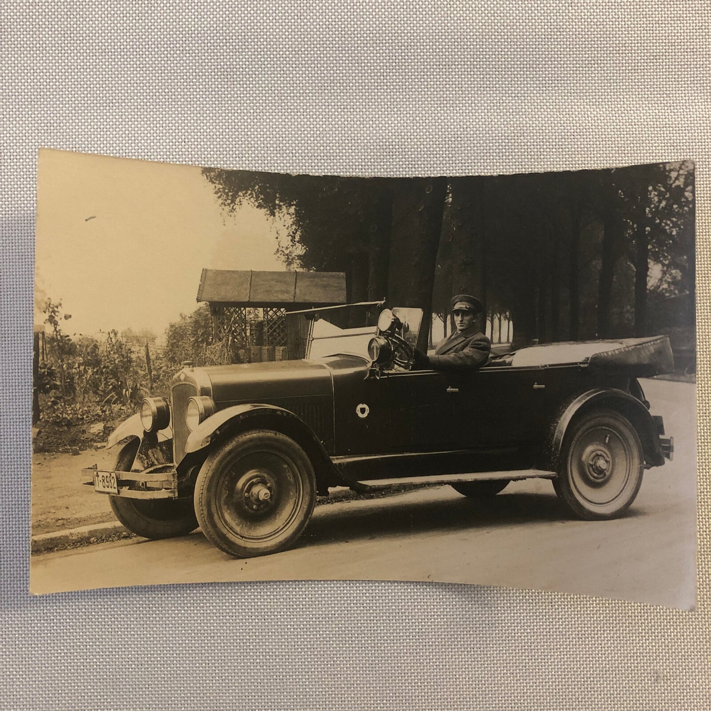 Vintage Photo Photograph Print Man in Car Automobile Germany - Tag AL22SM1