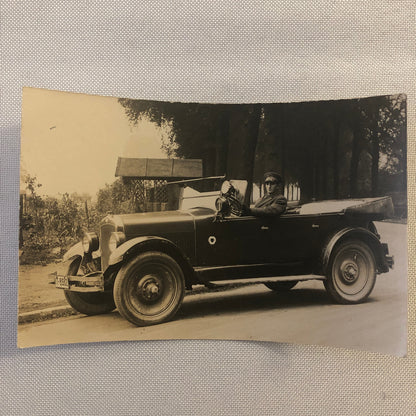 Vintage Photo Photograph Print Man in Car Automobile Germany - Tag AL22SM1