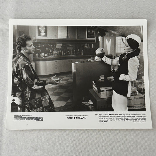 Andrew Dice Clay Priscilla Presley Ford Fairlane Movie Press Photo Photograph