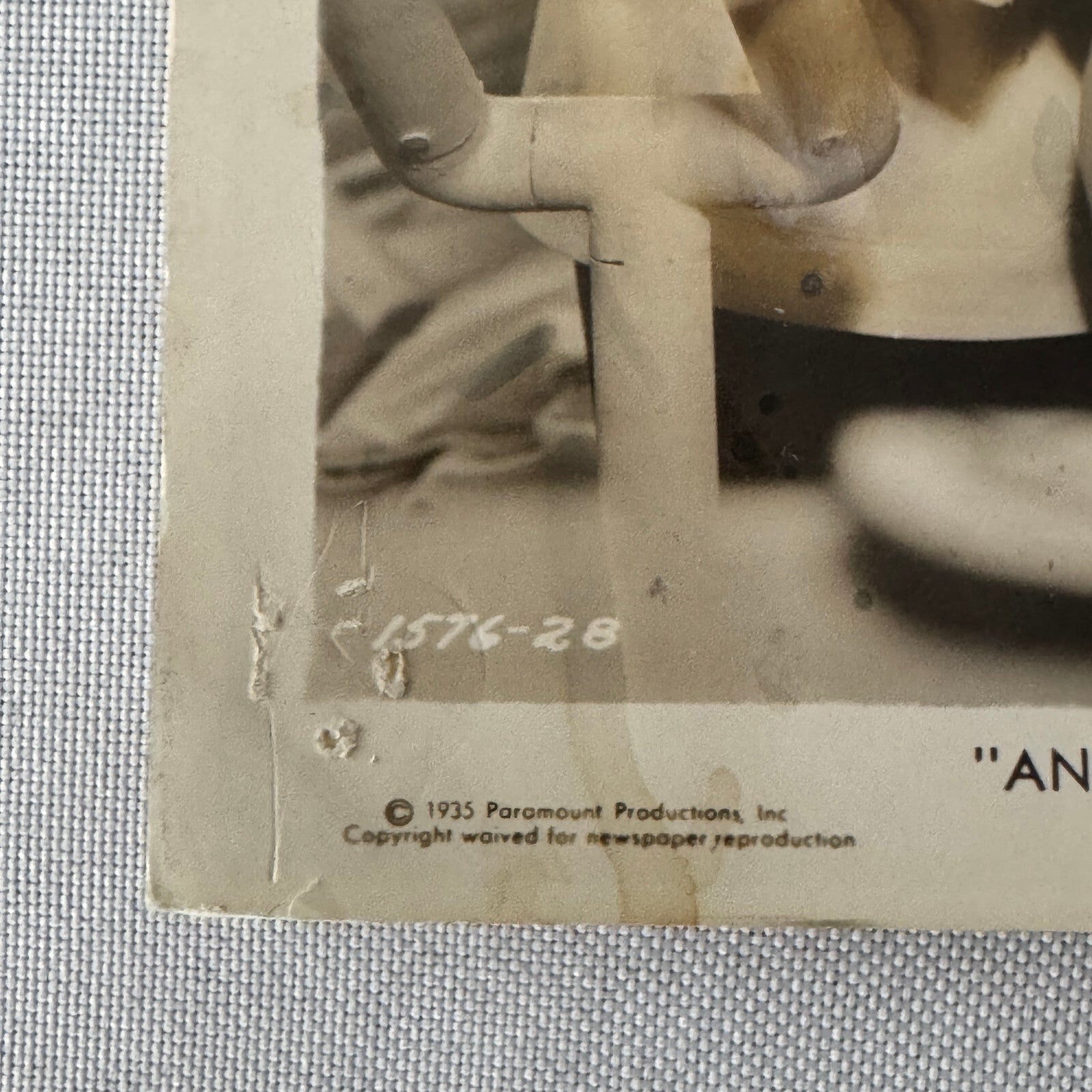 Vintage Movie Film Press Photo Photograph Anything Goes 1935 Bing Crosby