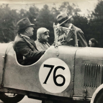 Vintage Racing Car and Driver Photograph Photo - Peugeot Sochaux ? 