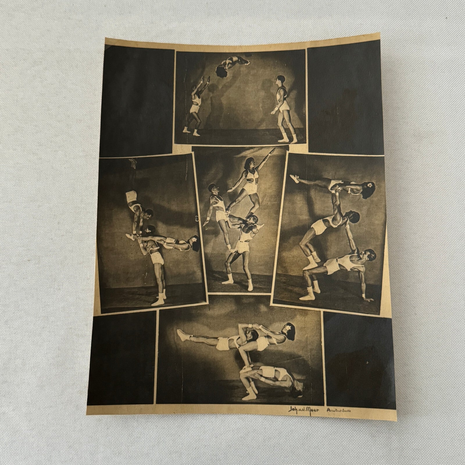 Vintage Circus Acrobat Balancing Act Photo Photograph