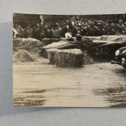 Vintage Porsche 356 Racing Car Press Photo Photograph