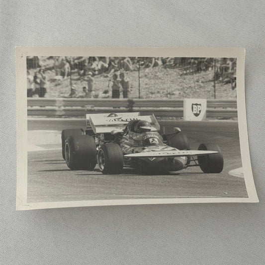 Vintage Racing Photo 1971 French Grand Prix Race Henri Pescarolo