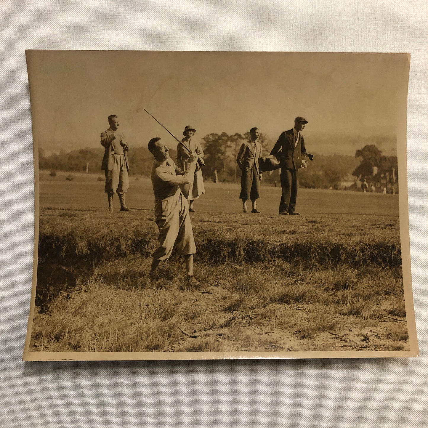 Press Photo Photograph Golf Golfer Tournament Moor Park D.C. Jones + 1932