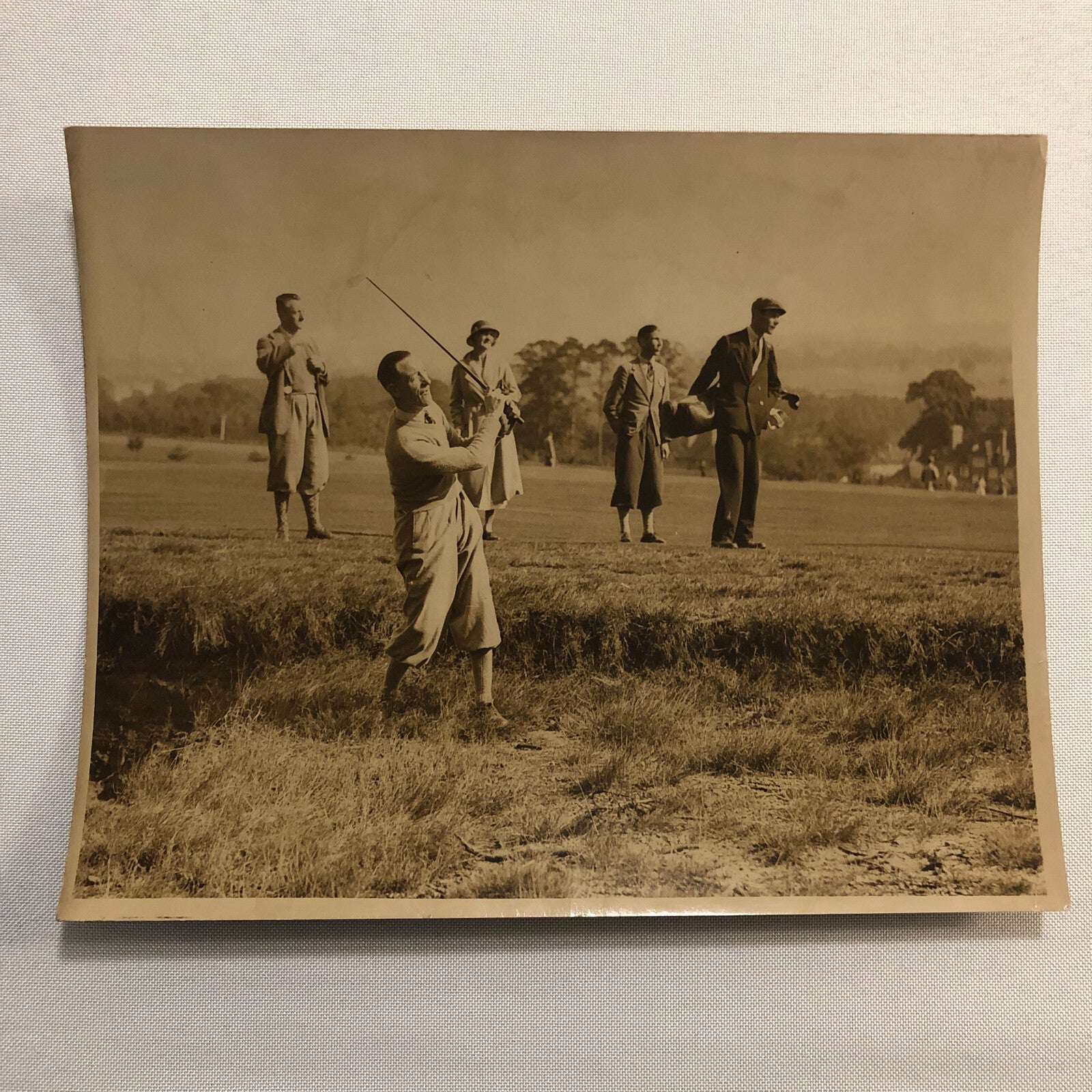 Press Photo Photograph Golf Golfer Tournament Moor Park D.C. Jones + 1932