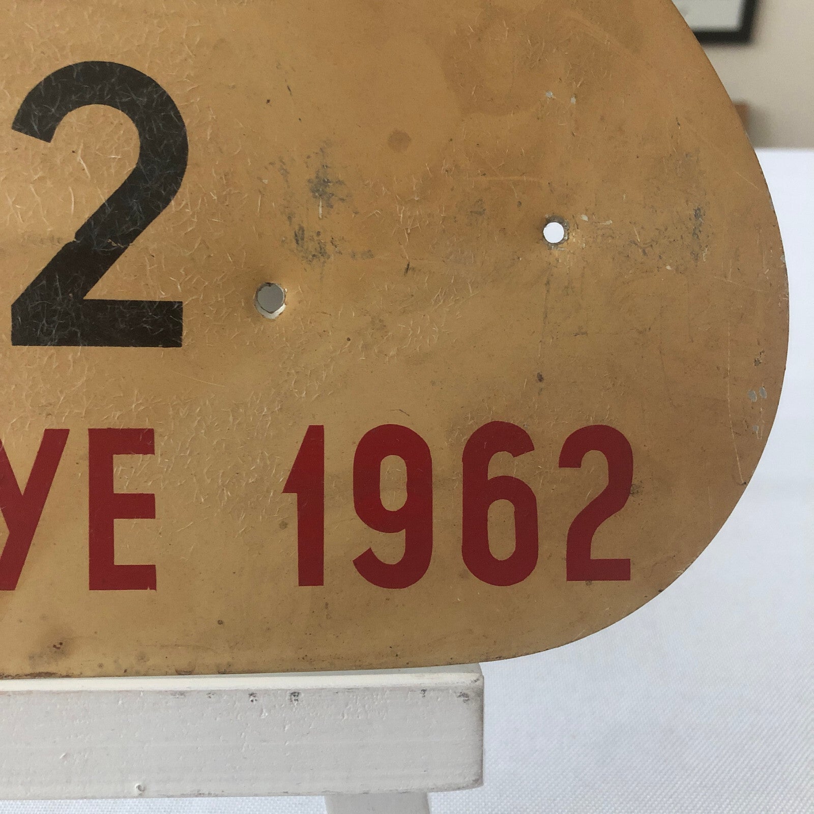 1962 Radio Rallye Car Rally Participant Plate w/ Martini Ad