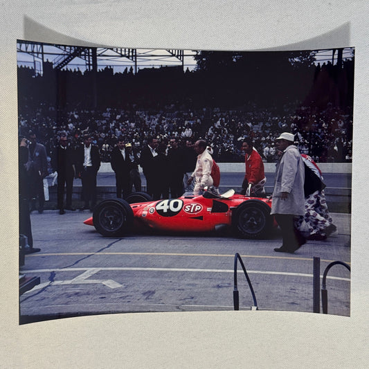 Vintage Racing Photo Photograph STP Indy Car Indianapolis Modern Print