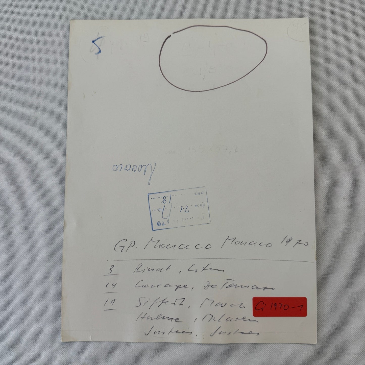 1970 Monaco Grand Prix Racing Photo Photograph Jochen Rindt Jo Siffert