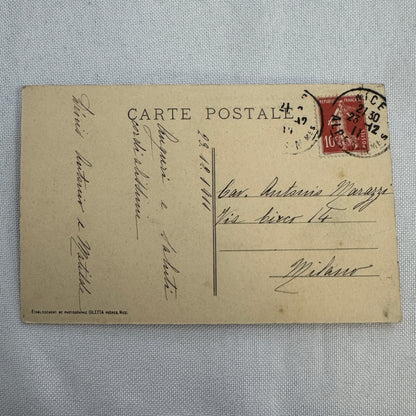 Vintage Car Automobile Postcard Post Card 1911 French