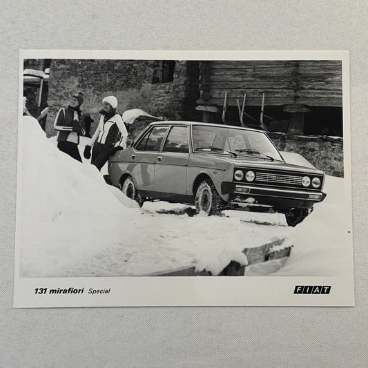 Fiat 131 Mirafiori Special Car Factory Press Photo Photograph Print Vintage 1976