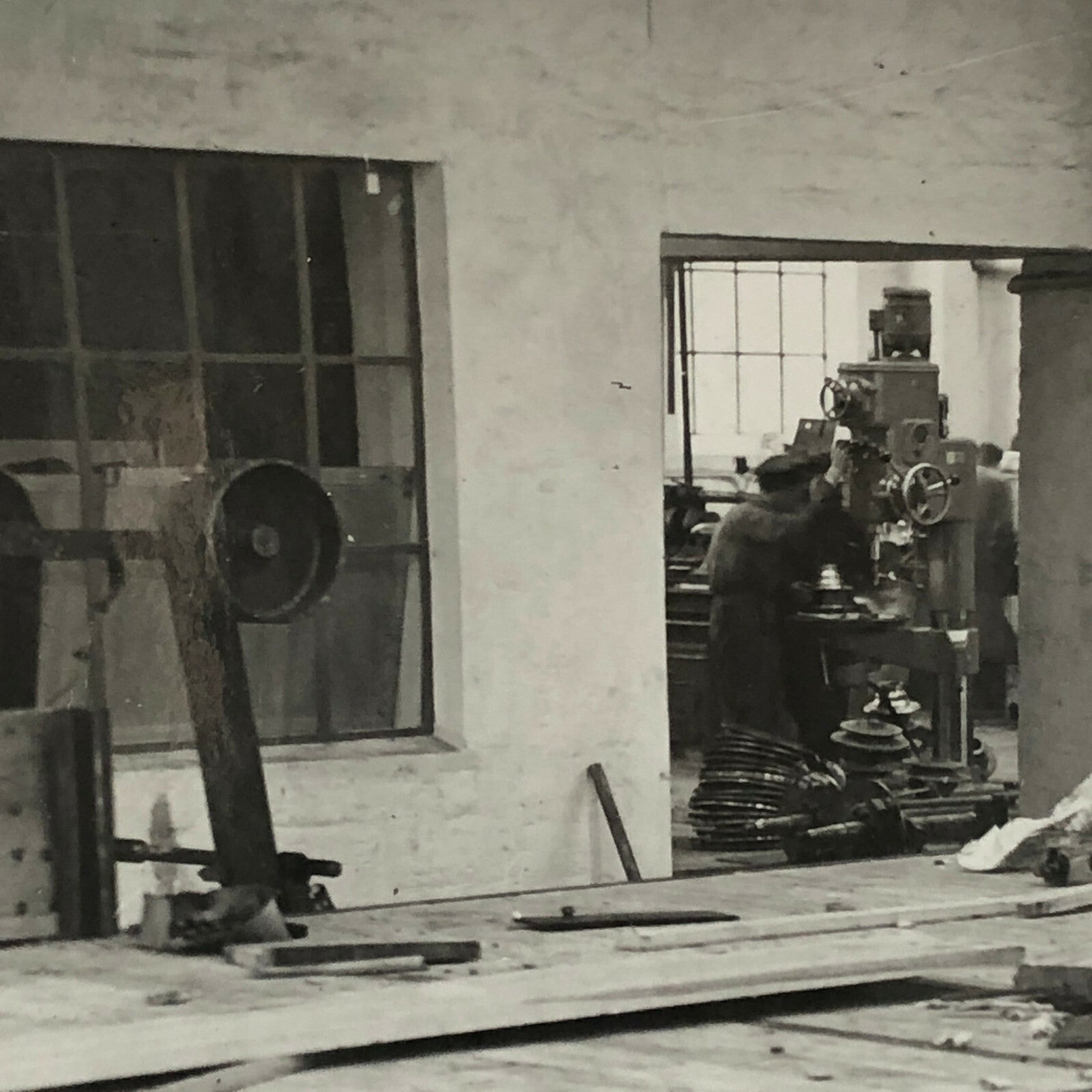 Antique Vintage Factory Company Photo Photograph ERGO Trailer Denmark Worker