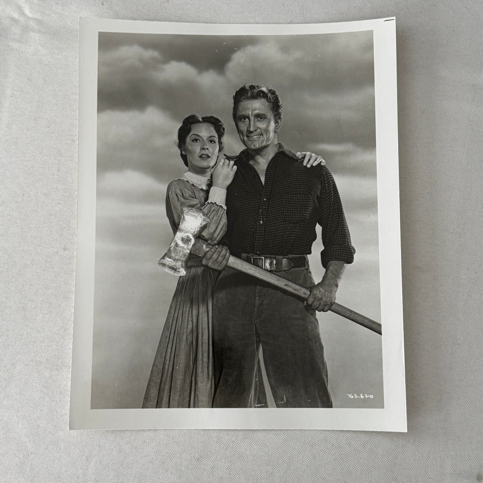 Vintage Movie Film Still Photo Photograph Kirk Douglas Eve Miller The Big Trees