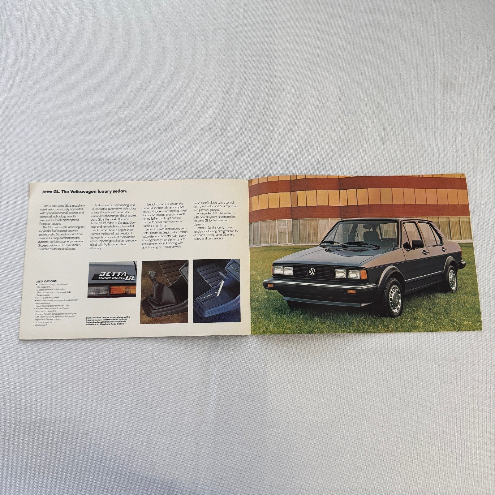 1984 Volkswagen VW Jetta Car Sales Brochure Advertising Catalog Canadian