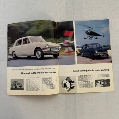 Triumph 1300 Car Sales Brochure Catalog Vintage Advertising