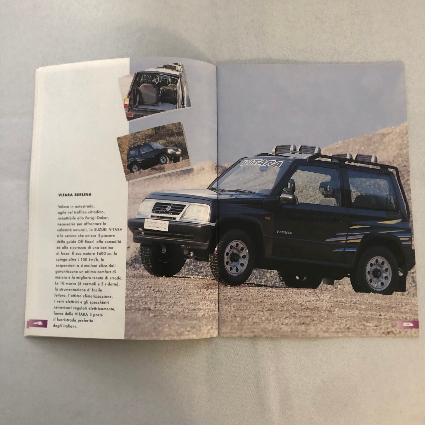 1994 Suzuki Car Sales Brochure Catalog ITALIAN TEXT Samurai Vitara Swift GTI +