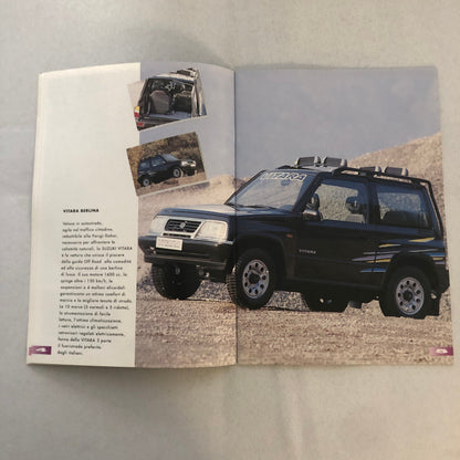 1994 Suzuki Car Sales Brochure Catalog ITALIAN TEXT Samurai Vitara Swift GTI +