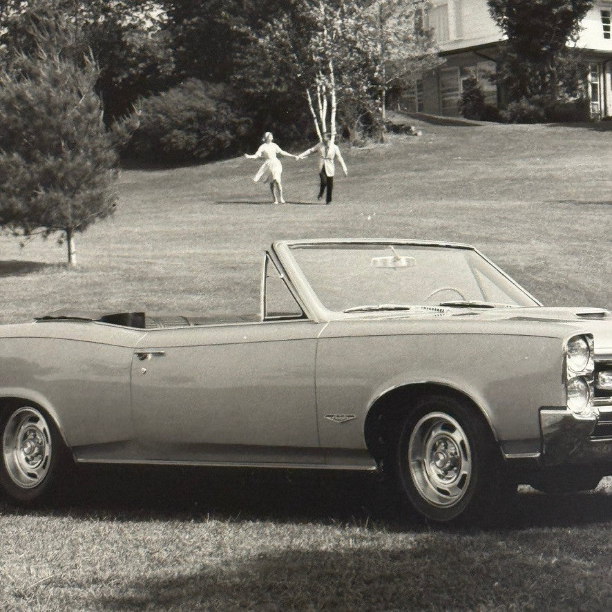Vintage 1966 Pontiac GTO Convertible Car Photo Photograph Modern Print