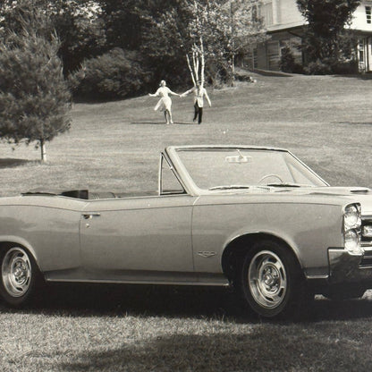 Vintage 1966 Pontiac GTO Convertible Car Photo Photograph Modern Print
