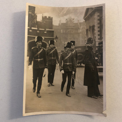 Press Photo Photograph Prince of Wales London Guards 1933 Keystone Photo