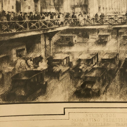 Press Photo Photograph New York City Planning Architect Sketch Proposal 1920s