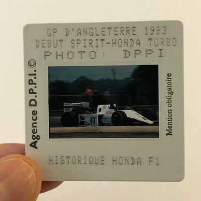 1983 British Grand Prix Honda Turbo DPPI 35MM Press Photo Slide Honda Racing