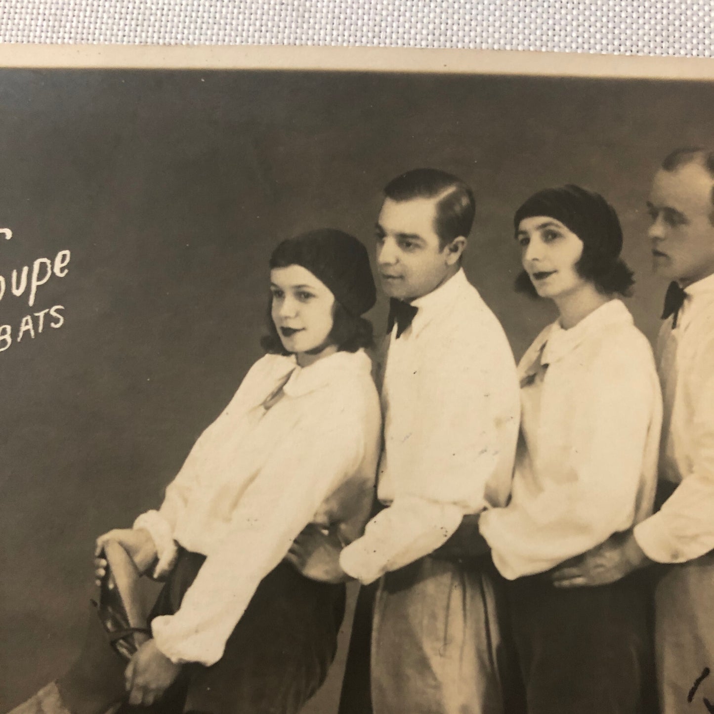 Circus Performer Acrobat Act Photo Photograph Vintage Roxi Troupe Acrobats