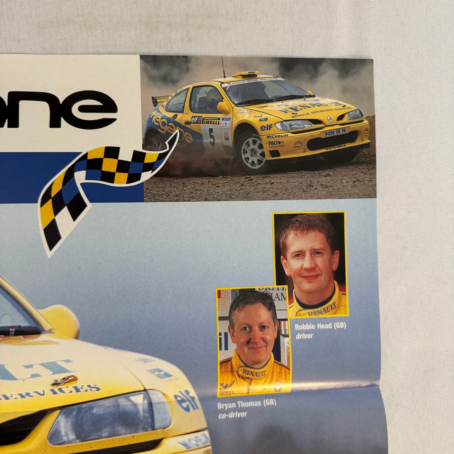 Renault Megane 1997 Pirelli International Rally Racing Poster Rallye
