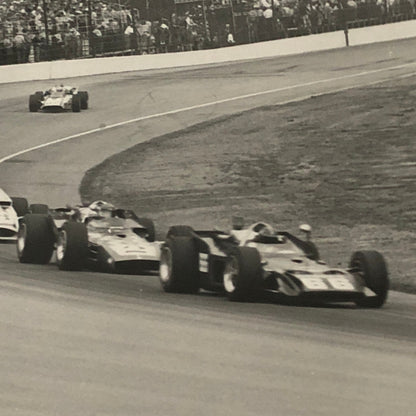 Indy Indianapolis Racing Photo Photograph 1970 Mark Donohue Al Unser Rutherford