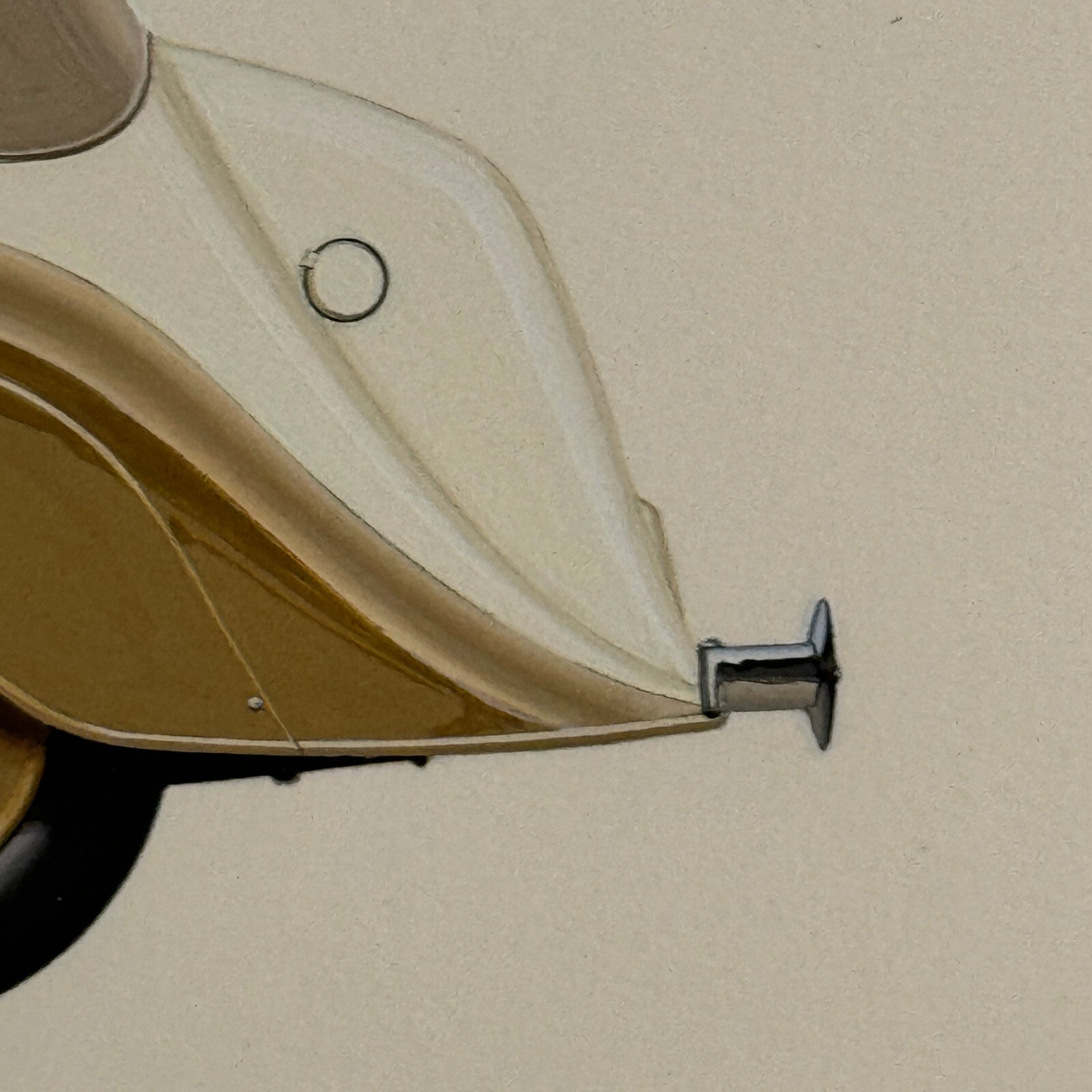 1938 Rolls Royce Phantom III Thrupp & Maberly Illustration Hand Drawn Art