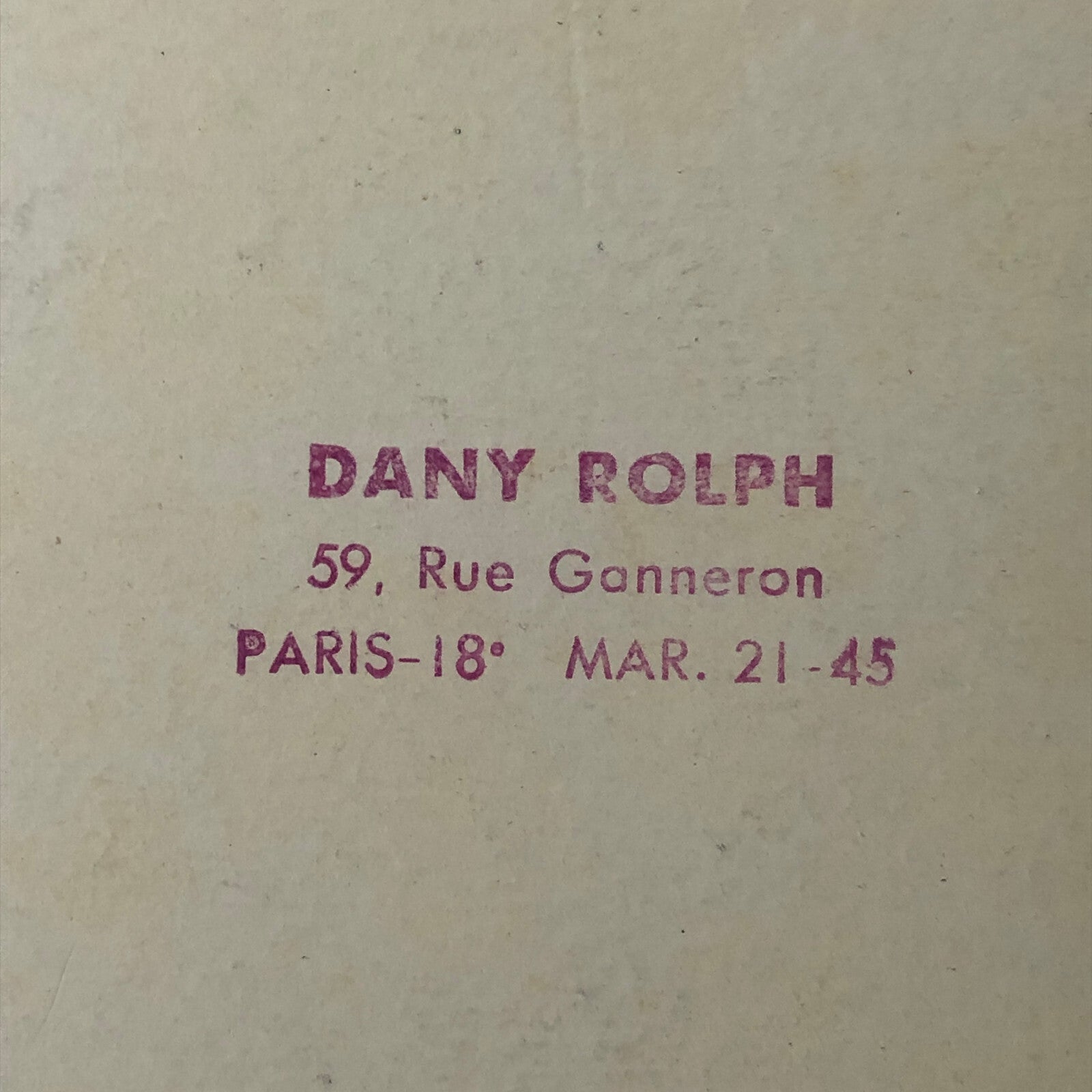 Circus Performer Unicycle Monocycle Act Postcard Post Card Dany Rolph Signed