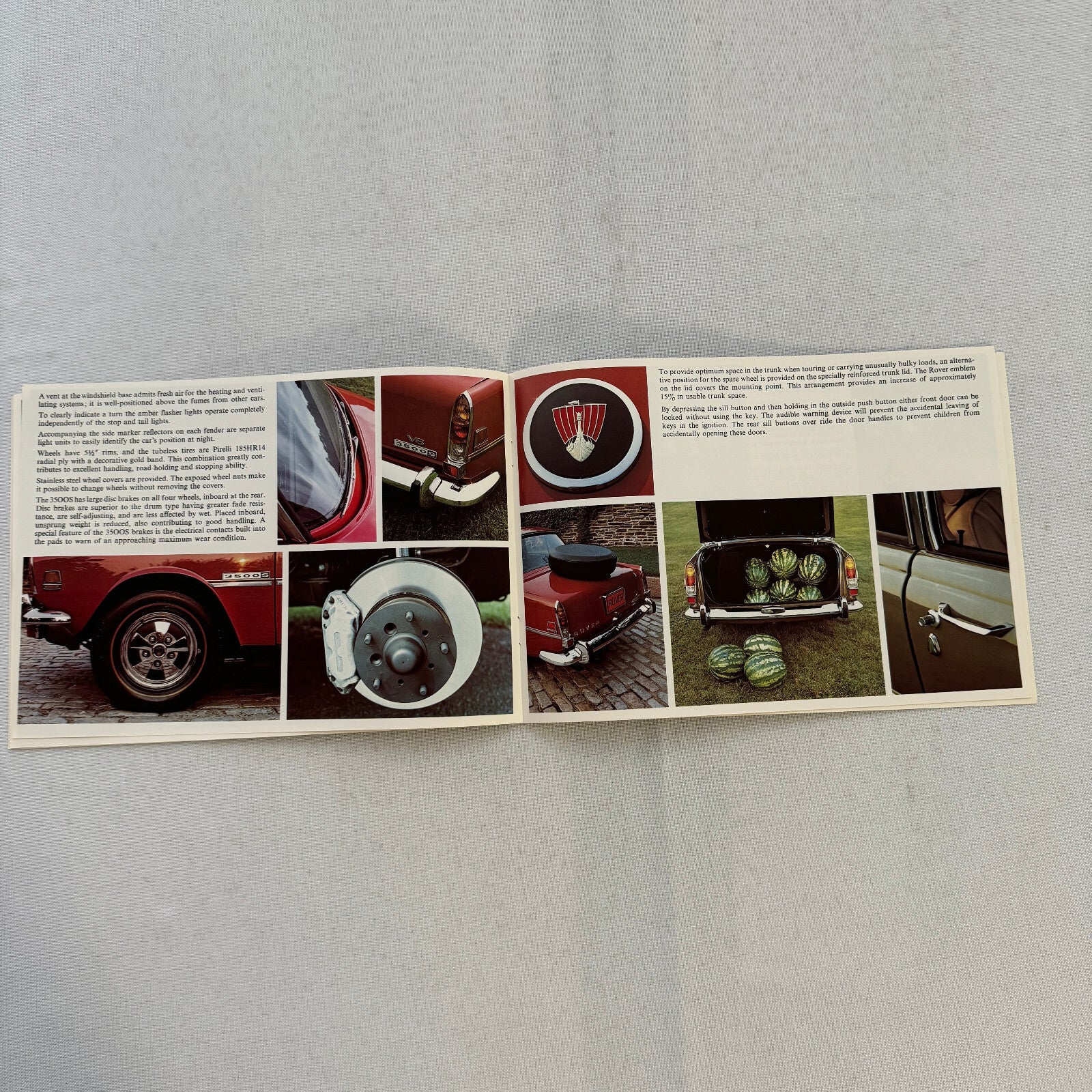 Rover 3500S Car Sales Brochure Catalog Advertising Vintage Rover 3500 S