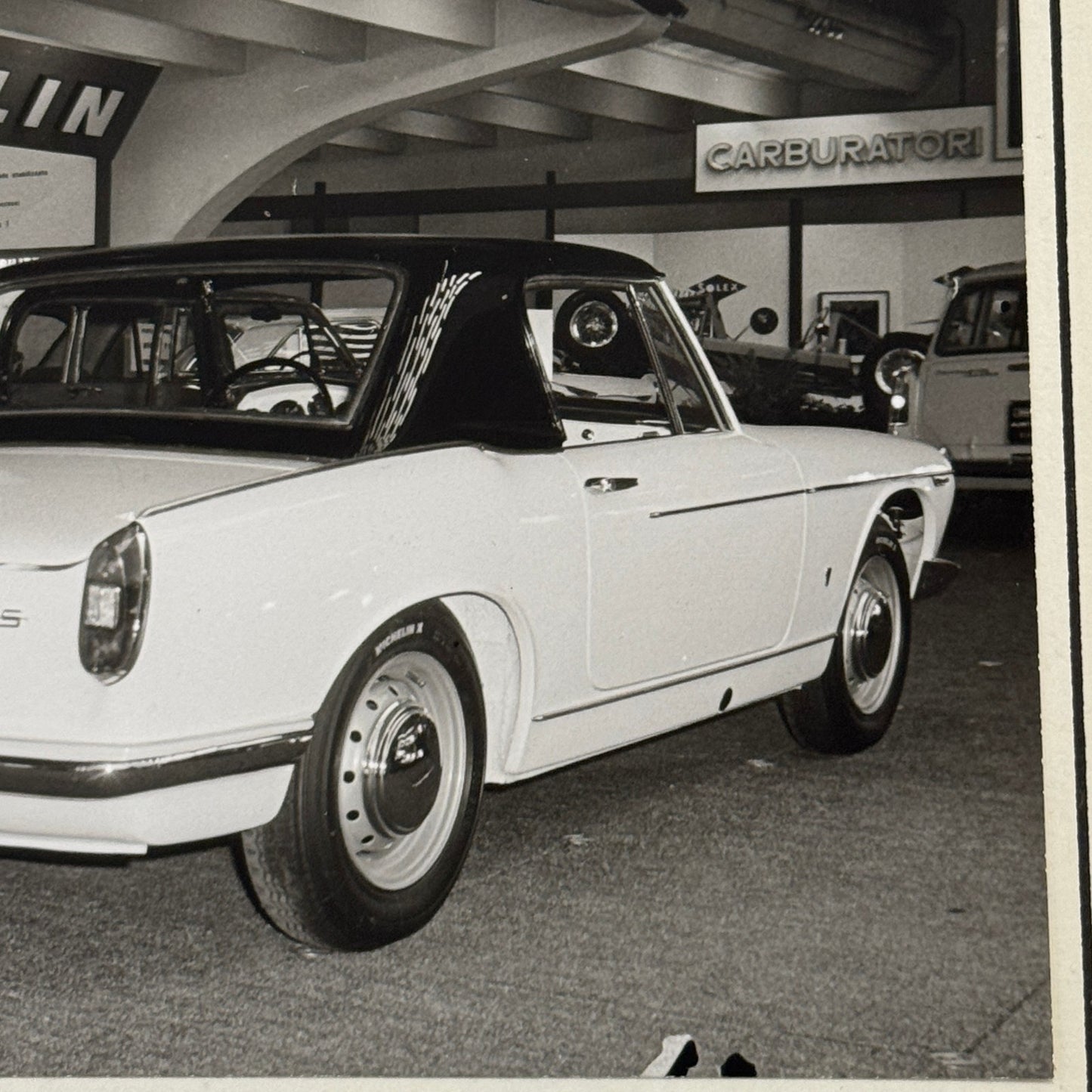 Innocenti S Car Automobile at Atuo Show Vintage Photo Photograph Print Lot 2x