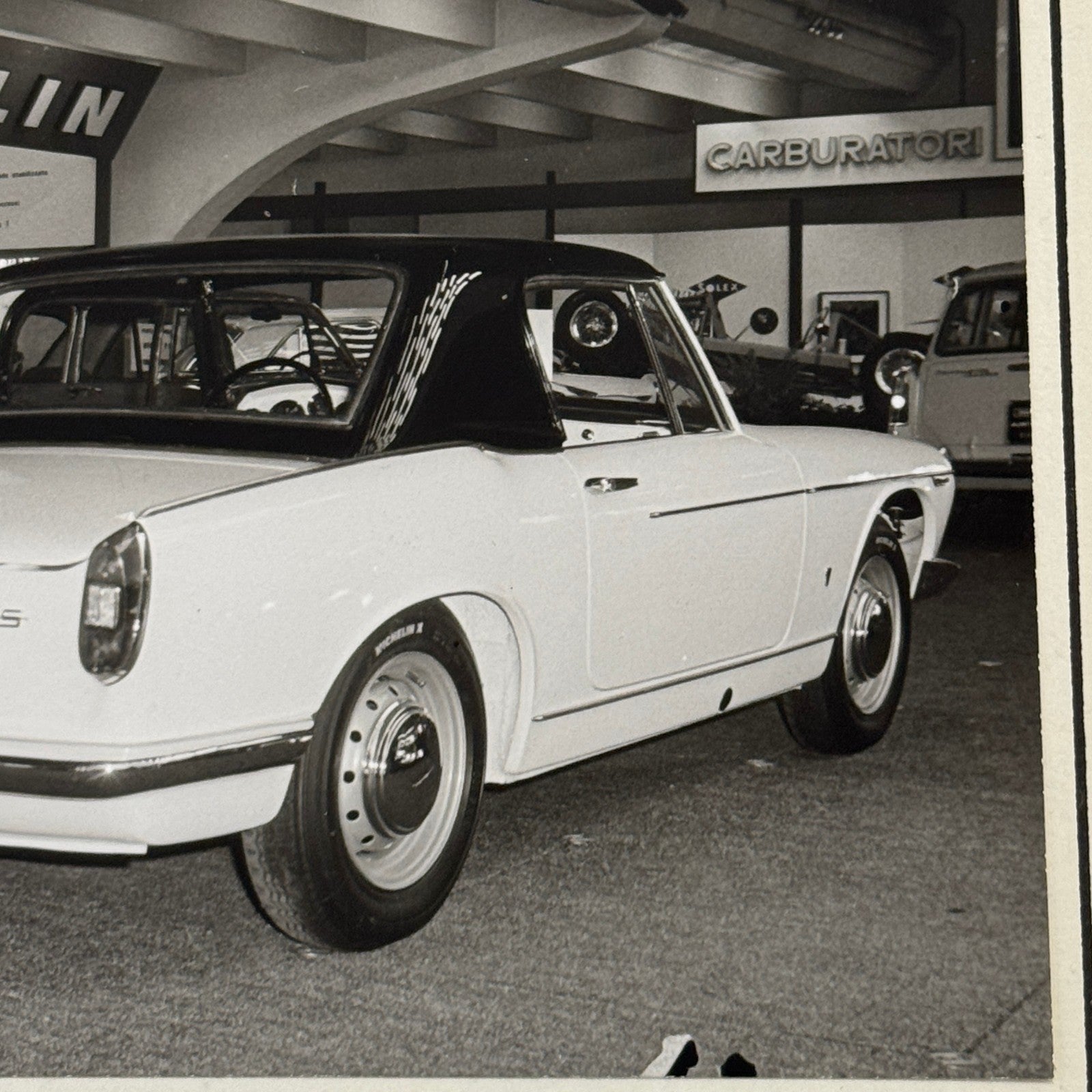 Innocenti S Car Automobile at Atuo Show Vintage Photo Photograph Print Lot 2x