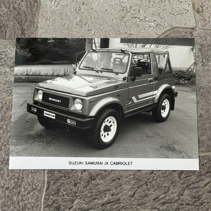 Suzuki Samurai JX Cabriolet Factory Press Photo Photograph Vintage