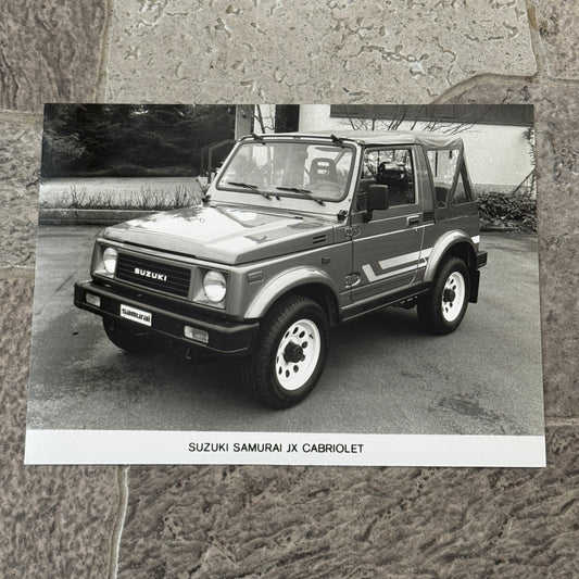 Suzuki Samurai JX Cabriolet Factory Press Photo Photograph Vintage