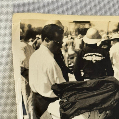 Vintage Indy Racing Photo Fred Agbashian Maserati Car Motorsport Race Photograph
