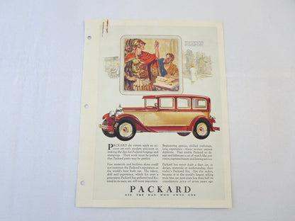 1927 1928 ? Packard Six Original Dealer Only Ad Proof Sedan 