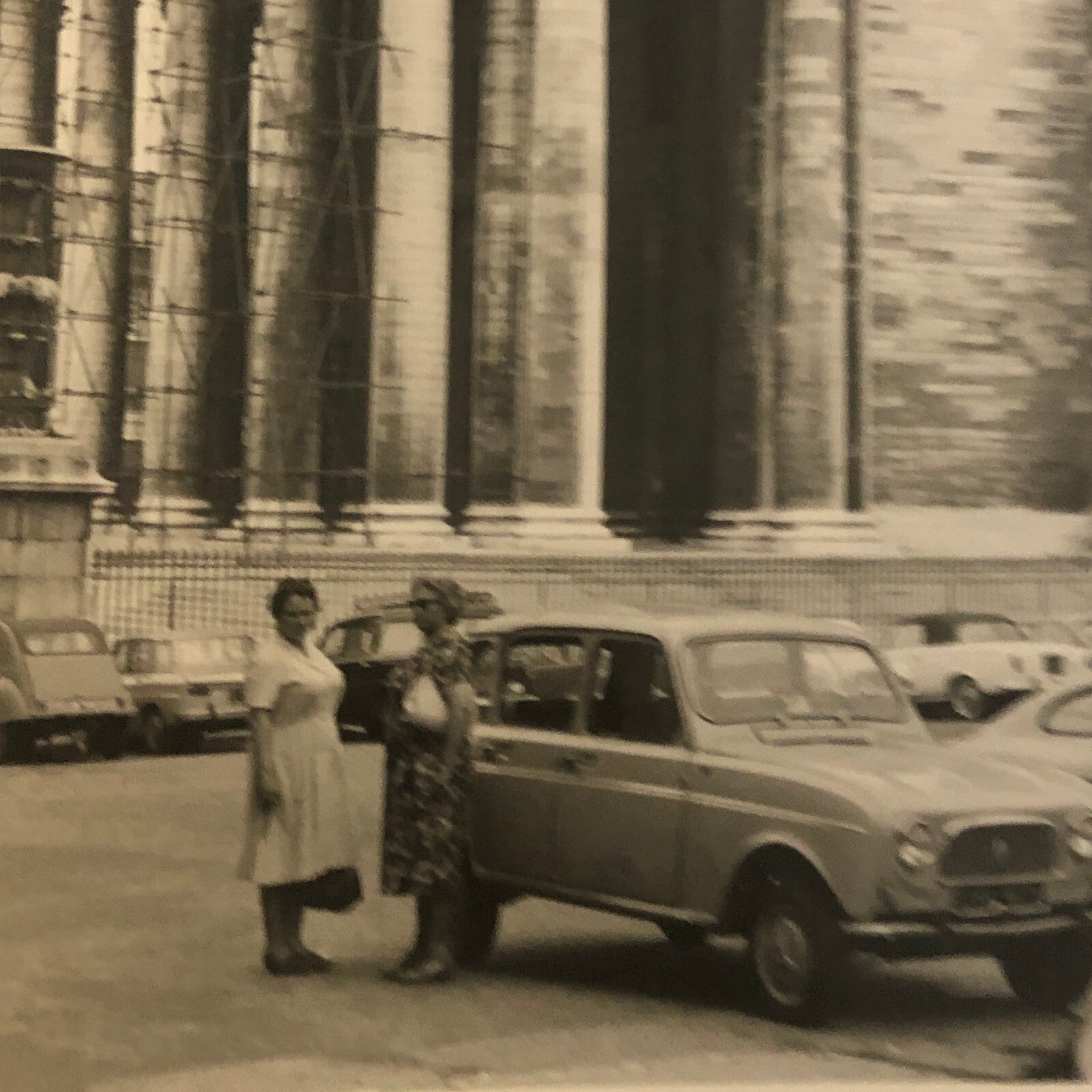 Vintage Photo Photograph Parthenon Greece Cars Automobile Citroen Tag AL22SM1