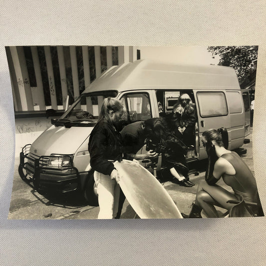 Ford Transit Van Press Photo Photograph Print - Model Amanda Masters Photo Shoot