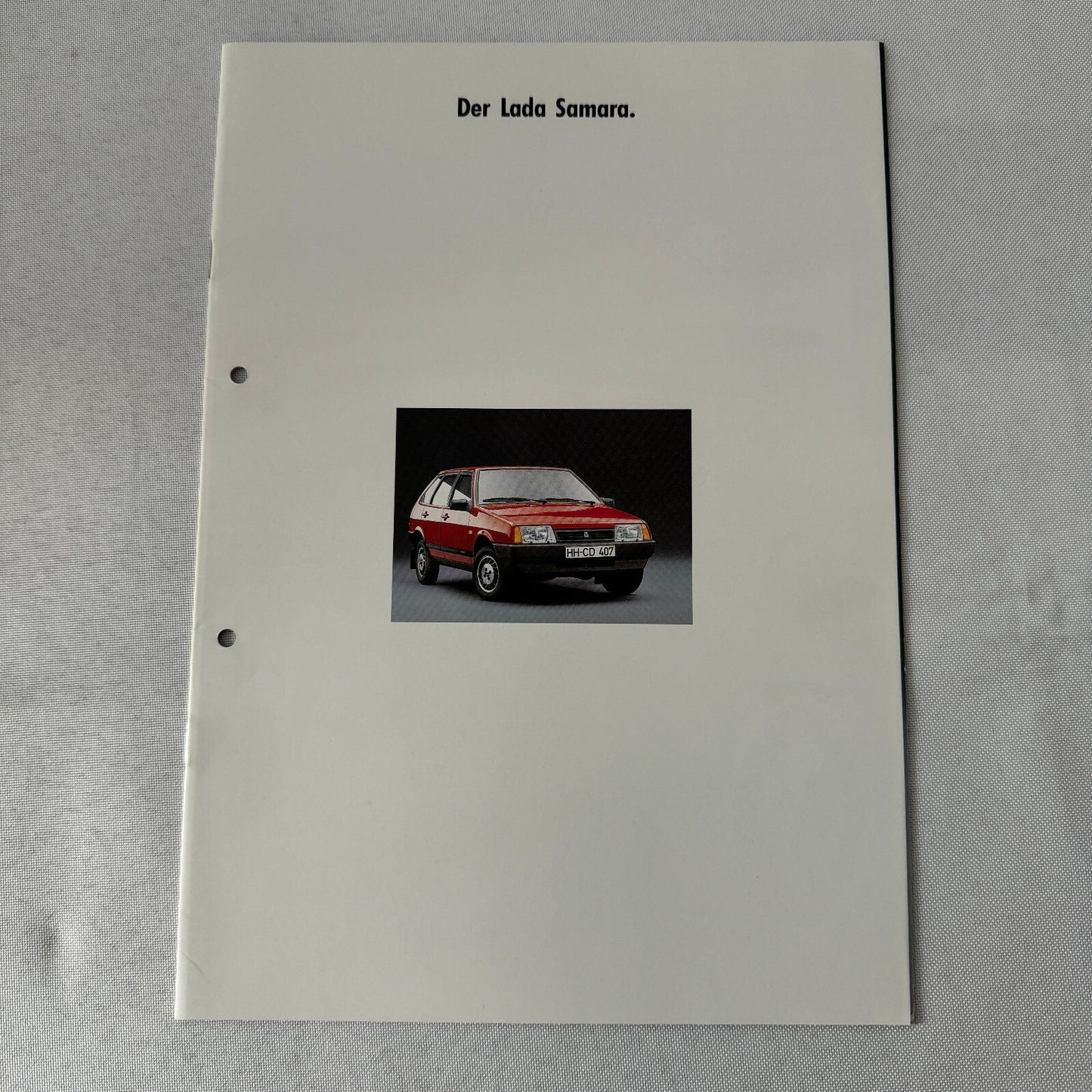 Lada Samara Car Sales Brochure Catalog Prospekt GERMAN Text