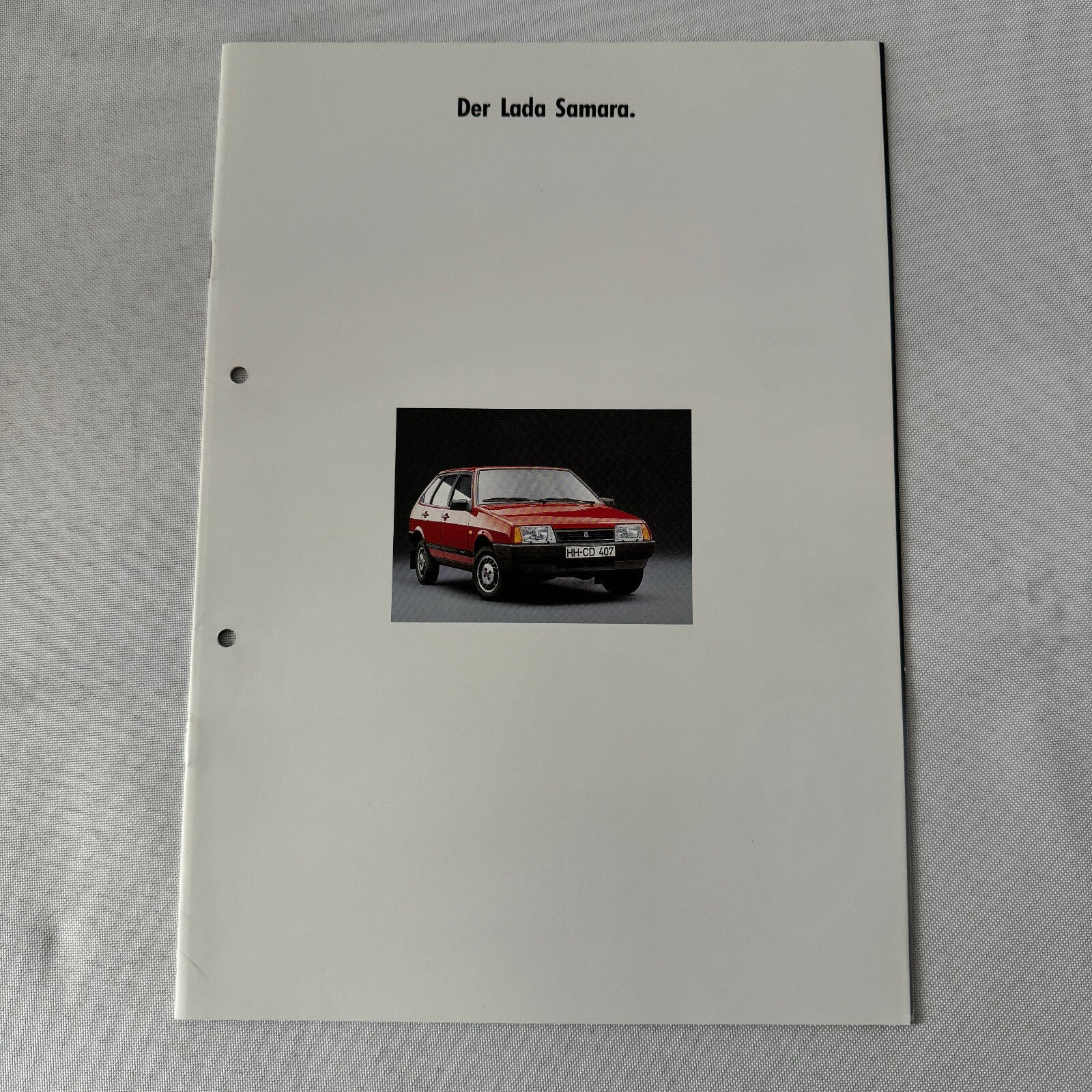 Lada Samara Car Sales Brochure Catalog Prospekt GERMAN Text