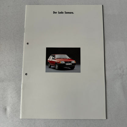 Lada Samara Car Sales Brochure Catalog Prospekt GERMAN Text