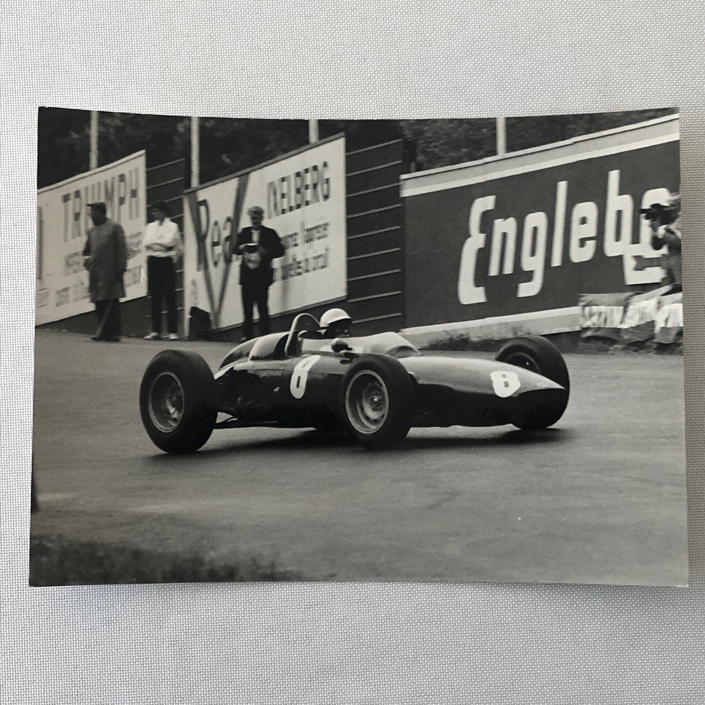 Vintage Racing Photo Photograph BRM Race Car 1963