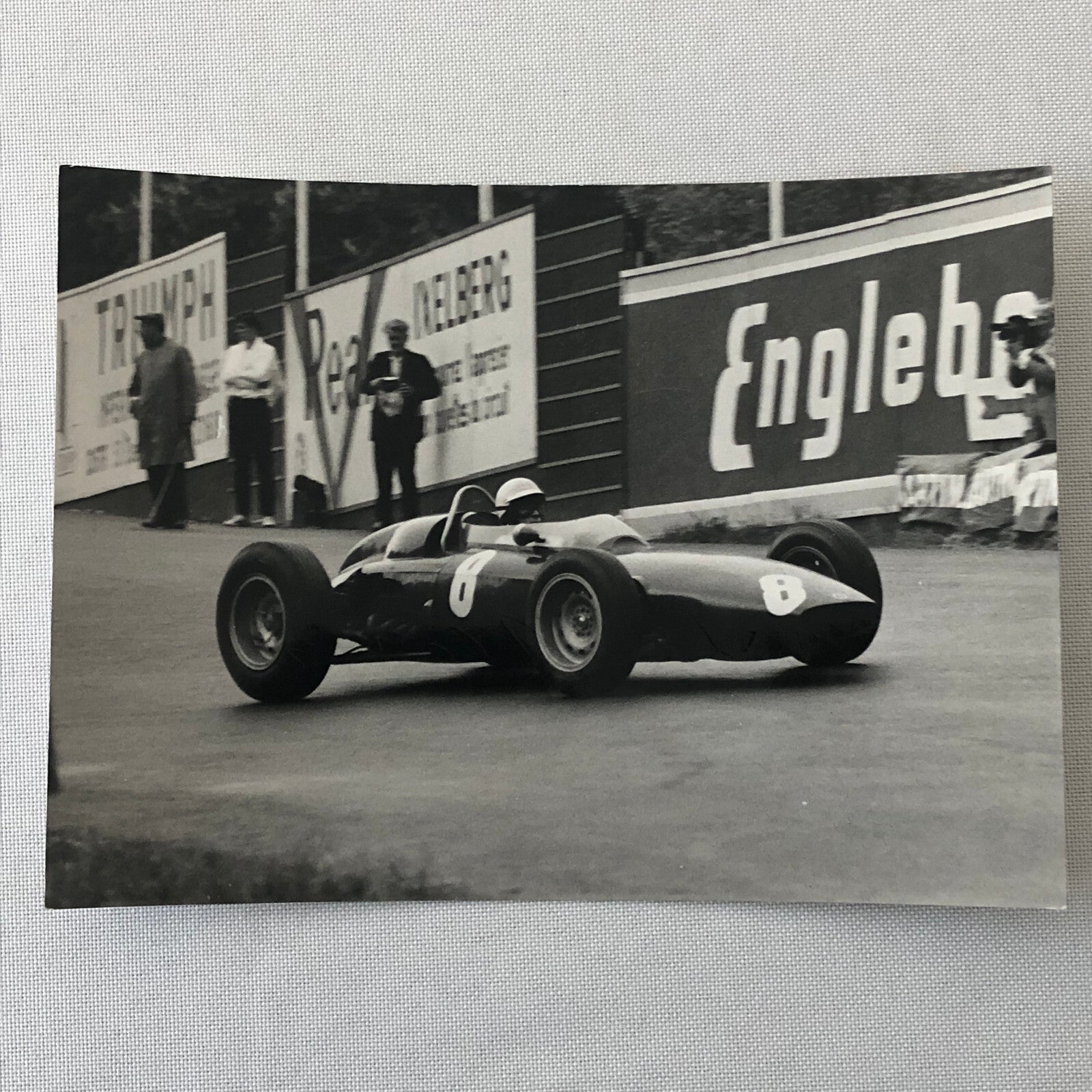 Vintage Racing Photo Photograph BRM Race Car 1963