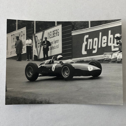 Vintage Racing Photo Photograph BRM Race Car 1963