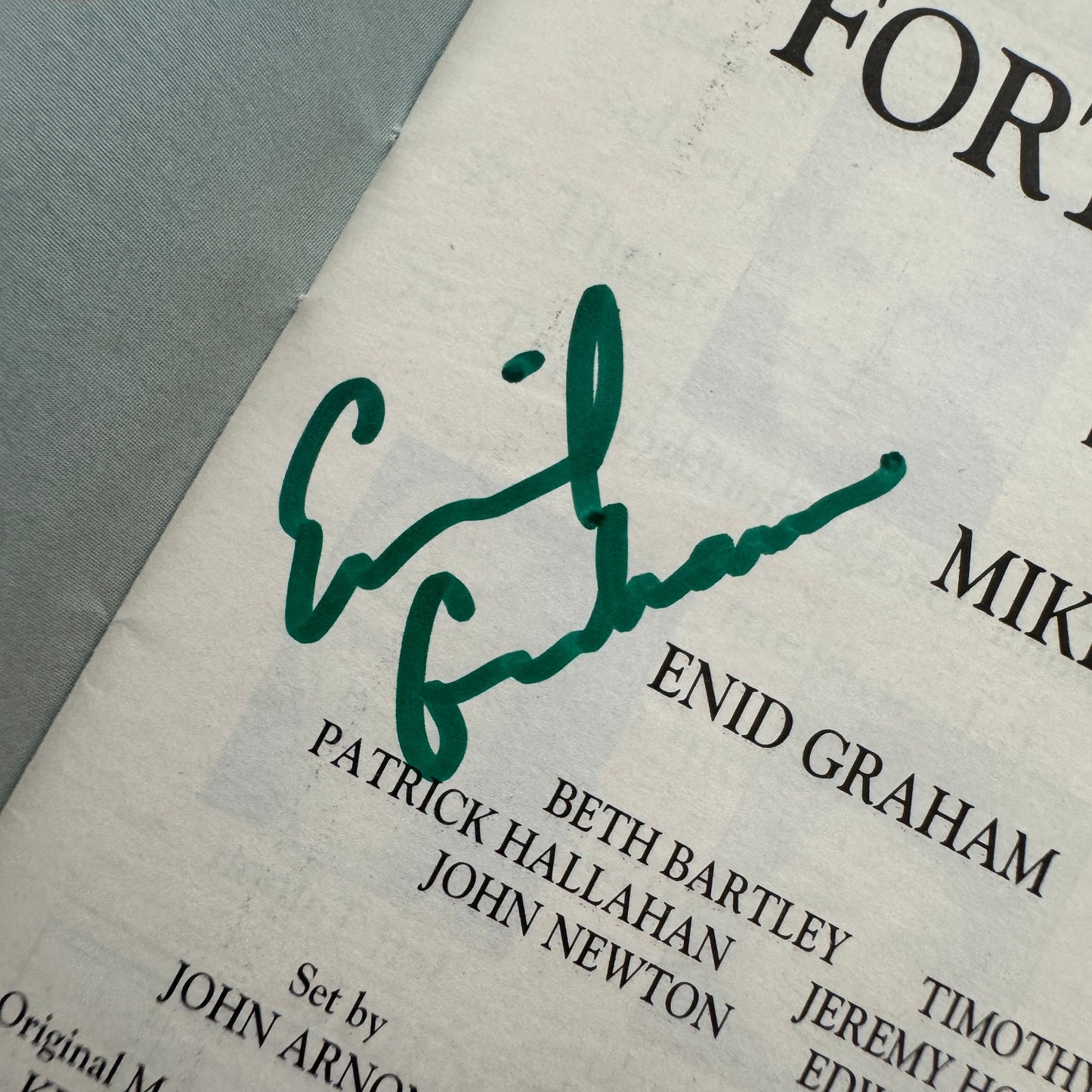 Fortune's Fool Cast Signed Theater Playbill Autographed Signature Alan Bates +
